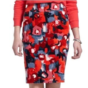 Anthropologie Vanessa Virginia Corduroy Abstract Print Skirt Size 10
